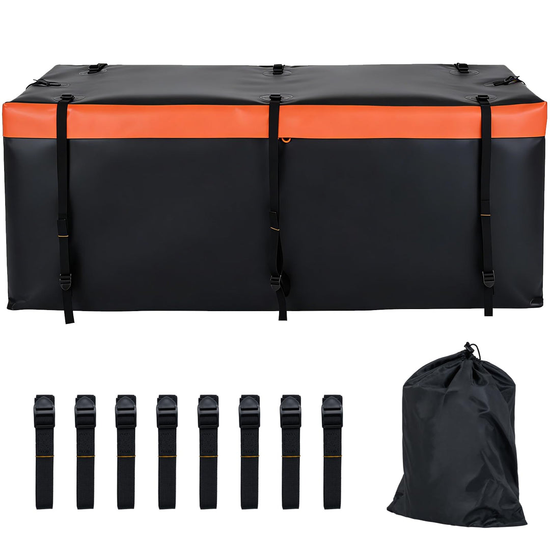 SOARS Heckbox für Anhängerkupplung, 550L Auto Hintere Gepäcktasche aus PVC mit verstärkten Riemen &amp;