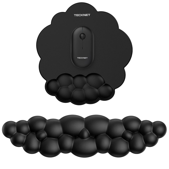 TECKNET Wolke Handballenauflage Tastatur, Mauspad mit Handauflage, Ergonomische Handauflage Tastatur