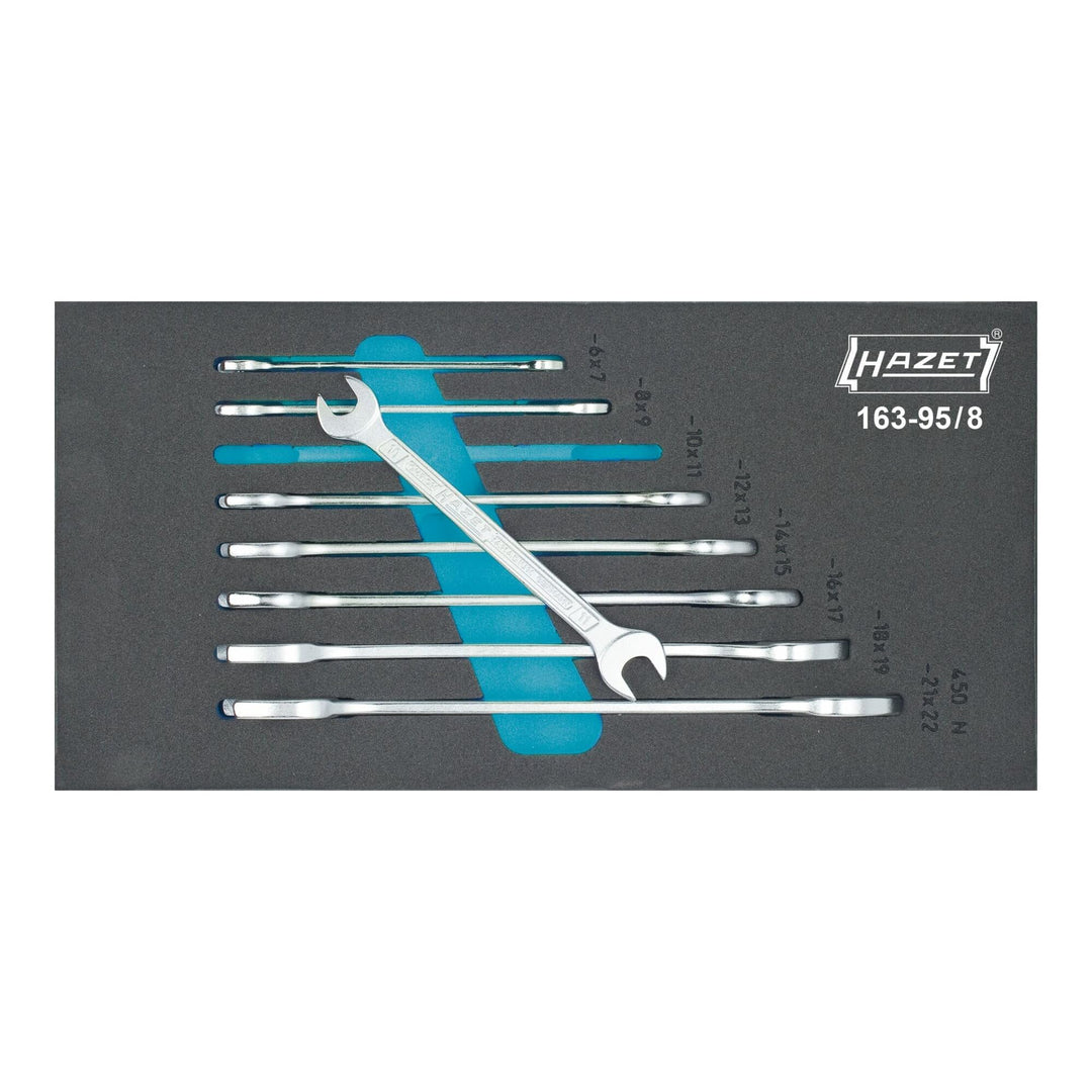HAZET 163-95/8 Doppel-MaulSchlüssel-Satz, 163-95/8