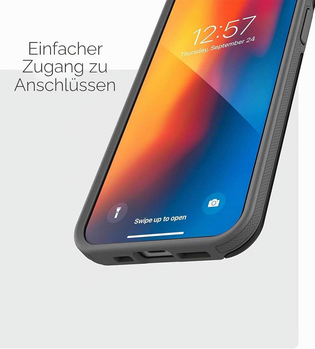 Encased Wallet Hülle für iPhone 13 mit Kartenfach – Schutzhülle Handyhülle Stossfest Case (4 Karten/
