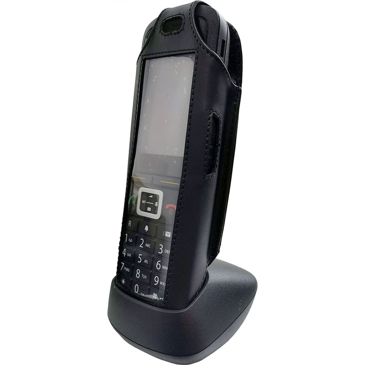 Gigaset Ledertasche mit abnehmbarem Drehgürtelclip für das R700H und Unify Openscape R6