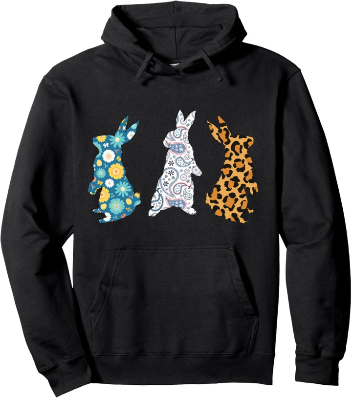 Ostersonntag 3 Hasen Muster niedlich christlich oder katholi Pullover Hoodie