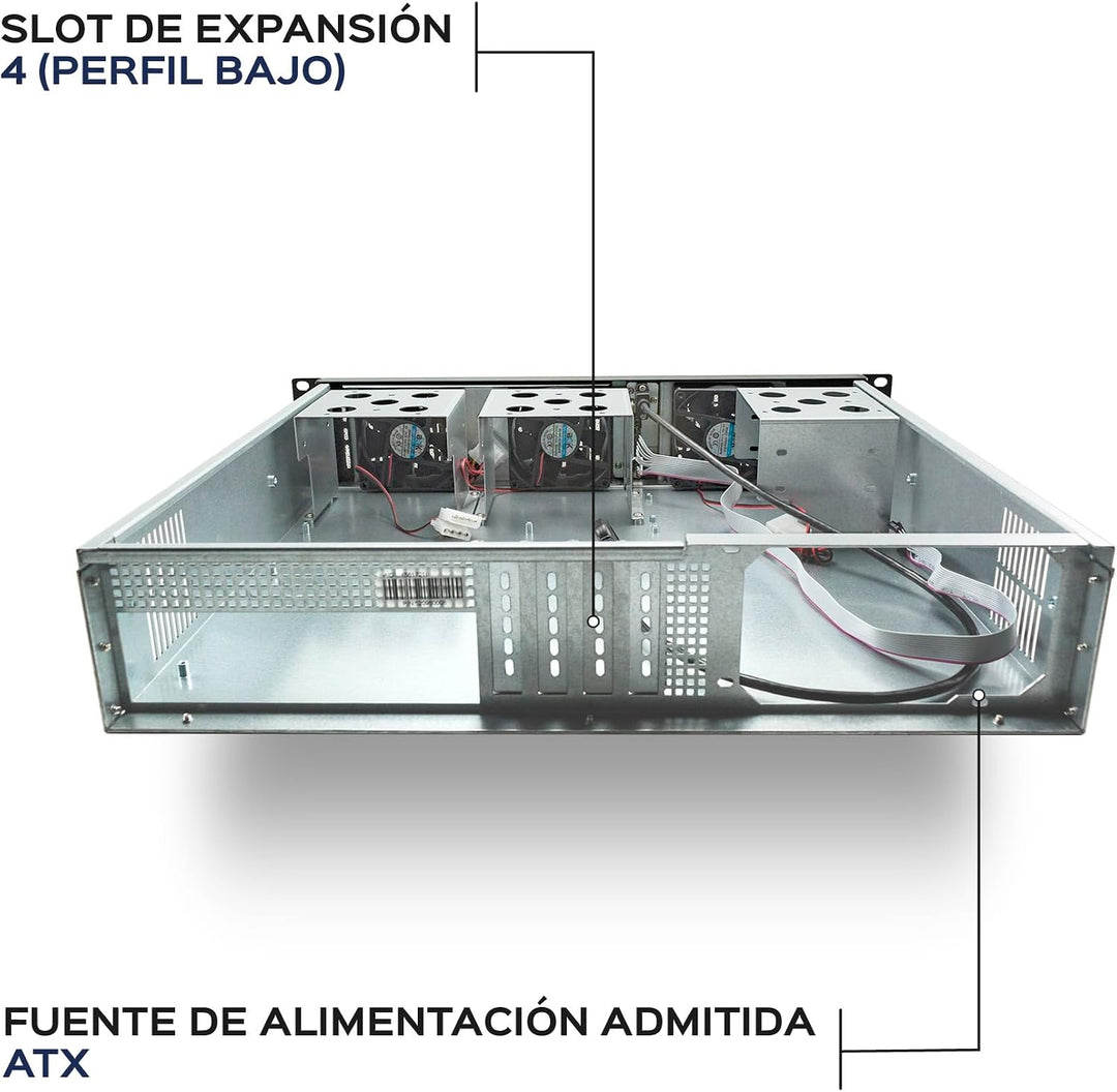 'UNYKAch 2128 19 2U Rack Gehäuse schwarz, Silber Computer-Gehäuse-Gehäuse (Ablage, Server, SGCC, Mic