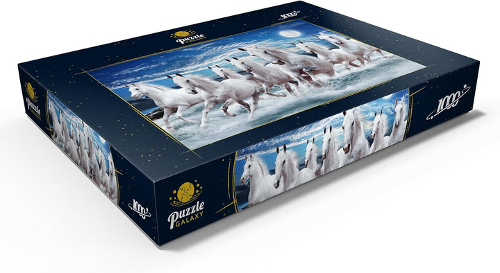 Sieben Pferde im Galopp - Premium 1000 Teile Puzzle - MyPuzzle Sonderkollektion von Puzzle Galaxy, 1
