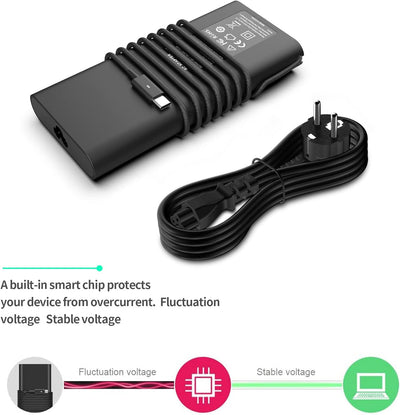 130 W USB C Typ C Netzteil Ladegerät PC tragbar für 0K00F5 K00F5 Dell XPS 15 9575 Dell XPS 15 9570 D