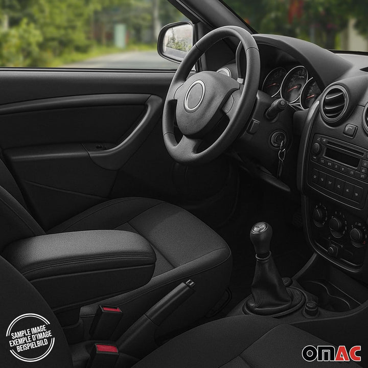 OMAC Mittelarmlehne Armlehne Mittelkonsole kompatibel mit Hyundai i20 2015-2020 PU-Leder Schwarz i20