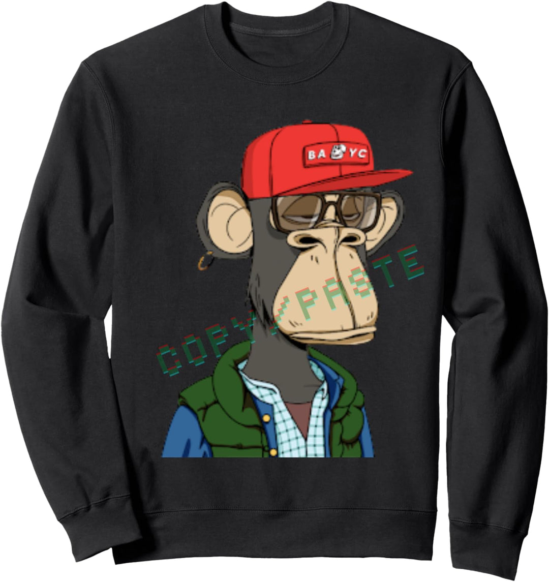Bored Ape Yacht Club Inspired NFT Kleidung Kopieren/Paste Crypto Sweatshirt