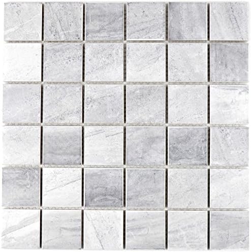 Keramikmosaik Mosaik Fliese Keramik Cortona dunkelgrau Mosaikfliese Badfliese Wandverkleidung Theken