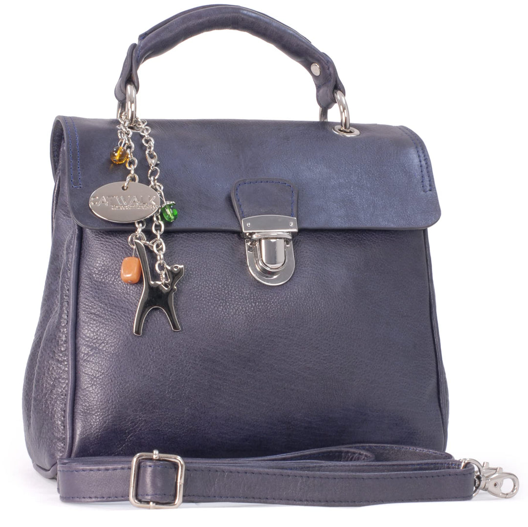 Catwalk Collection Handbags - Damen Leder Umhängetasche - Crossbody Bag/Handtasche Mittelgross - Ver