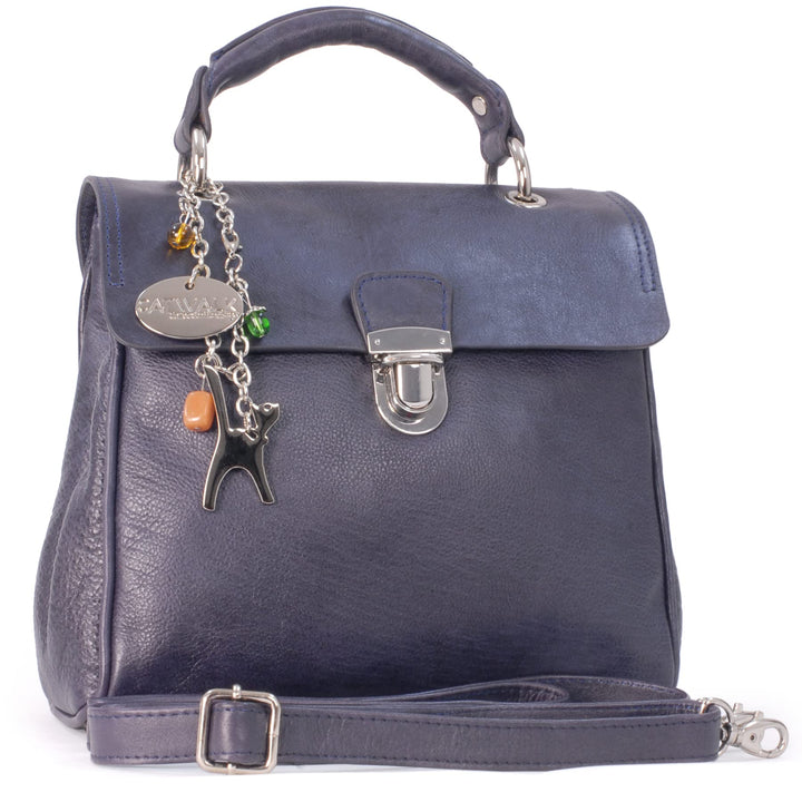 Catwalk Collection Handbags - Damen Leder Umhängetasche - Crossbody Bag/Handtasche Mittelgross - Ver
