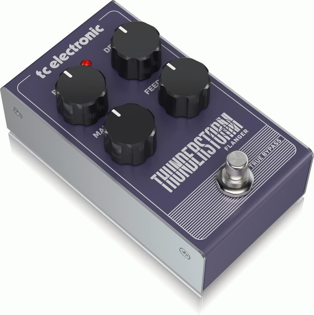 TC Electronic THUNDERSTORM FLANGER Flanger-Pedal im Vintage-Stil mit vollständig analoger Bucket-Bri