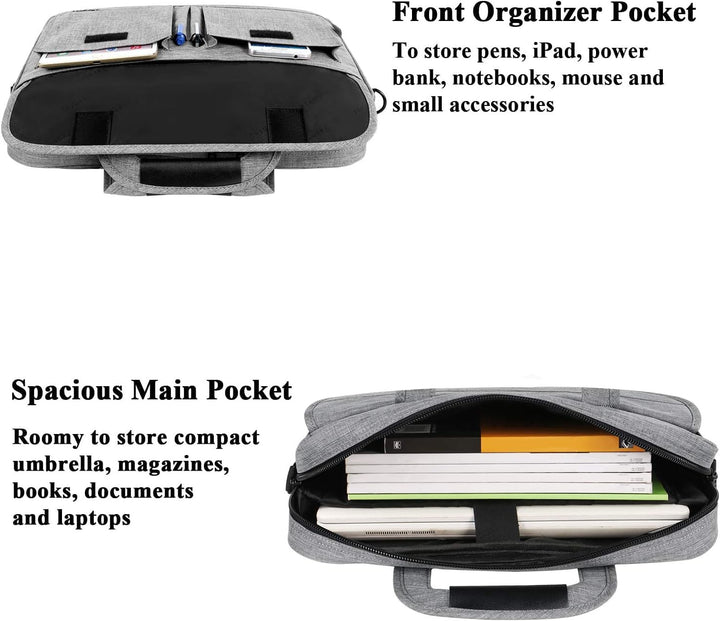 Taygeer Laptoptasche 15.6 Zoll, Wasserdicht Aktentasche Notebooktasche Laptop Umhängetasche Computer