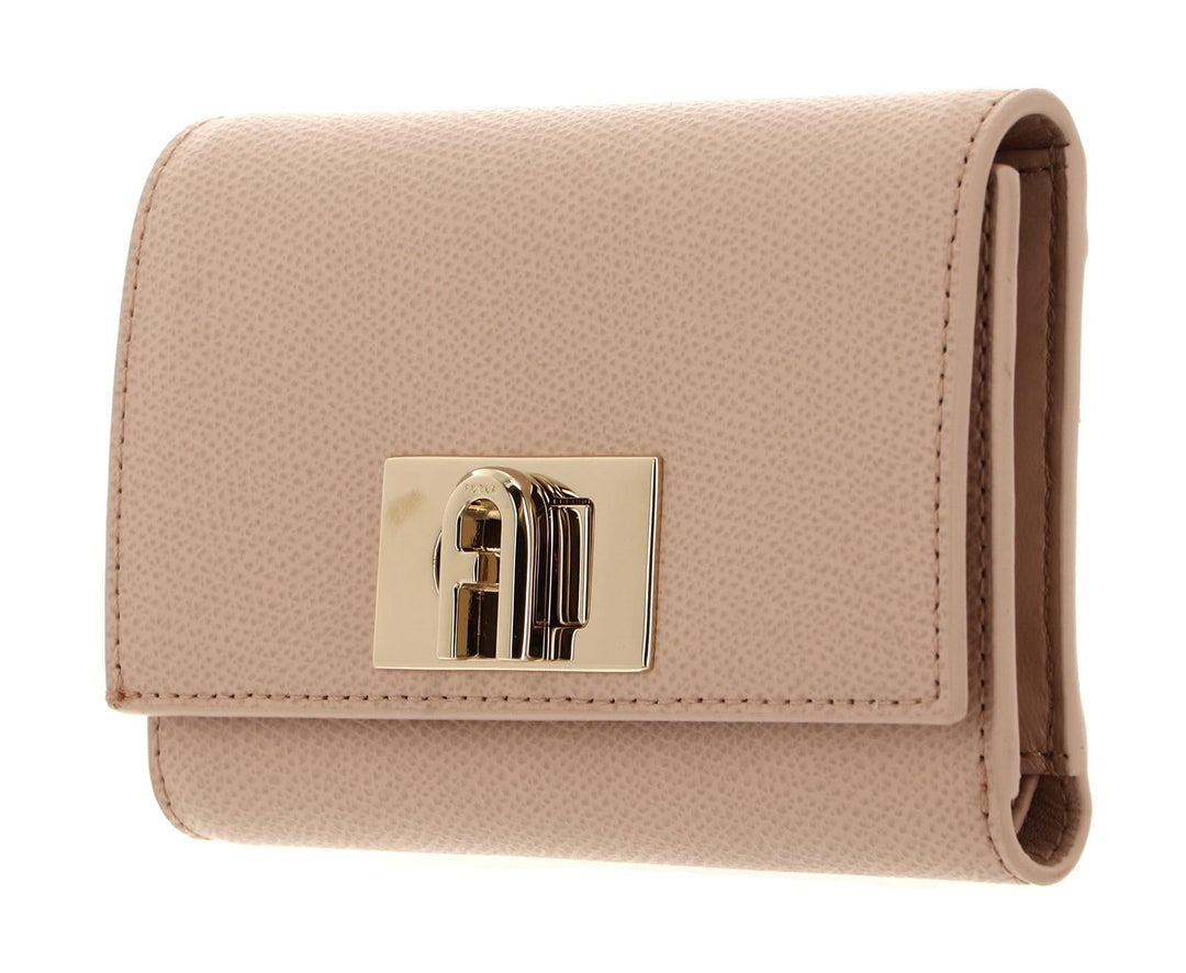 Furla 1927 Druckknopf Brieftasche Beige