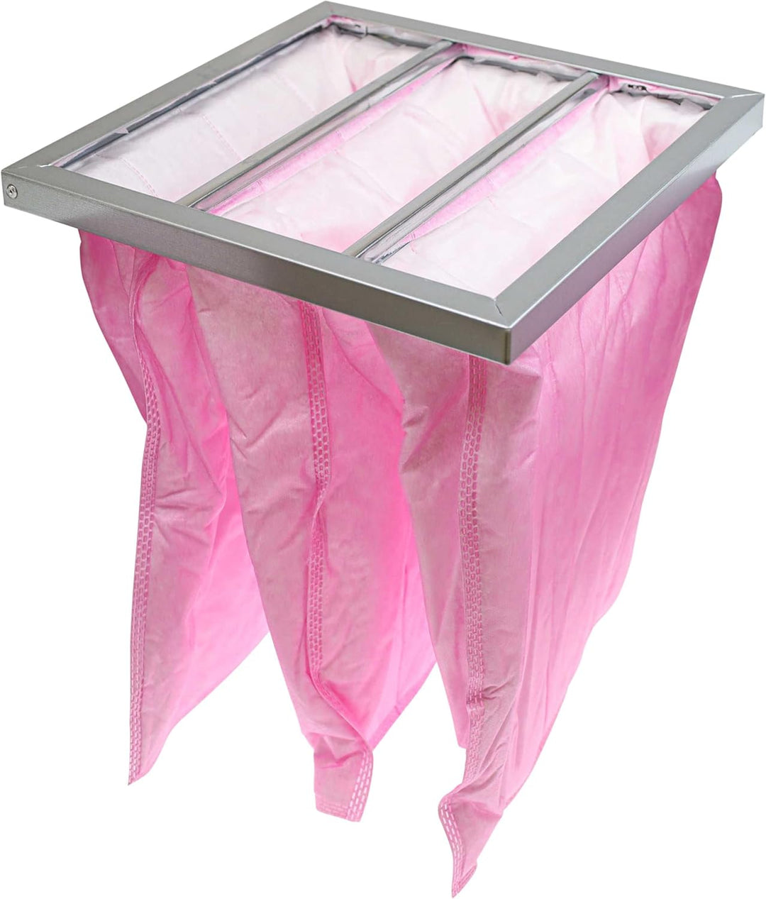 vhbw Taschenfilter für Diverse Klima- und Lüftungsanlagen - Filter F7, 28,7 x 28,7 x 36 cm, Rosa