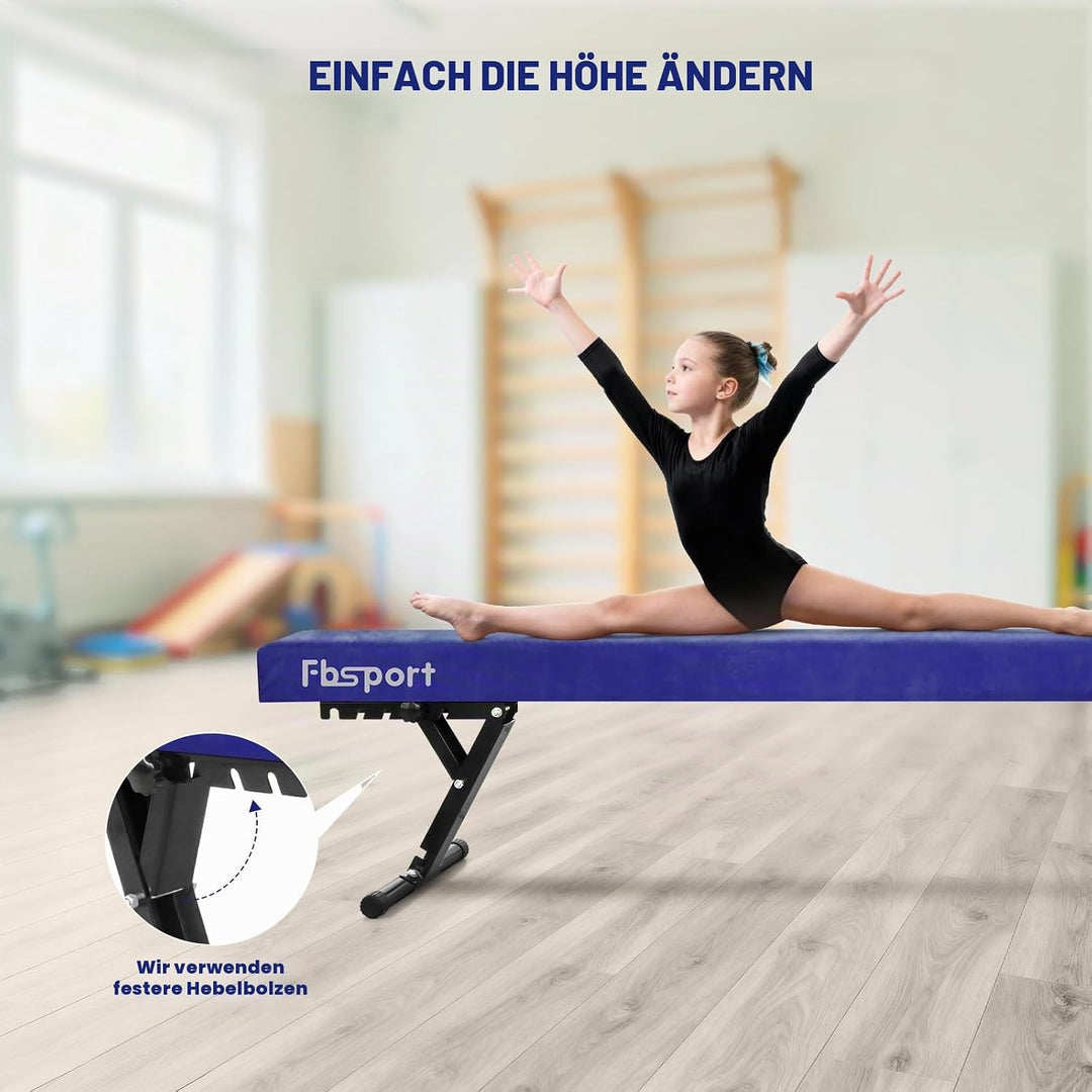 FBSPORT schwebebalken Kinder schwebebalken für zuhause schwebebalken höhenverstellbar Gymnastik Bala