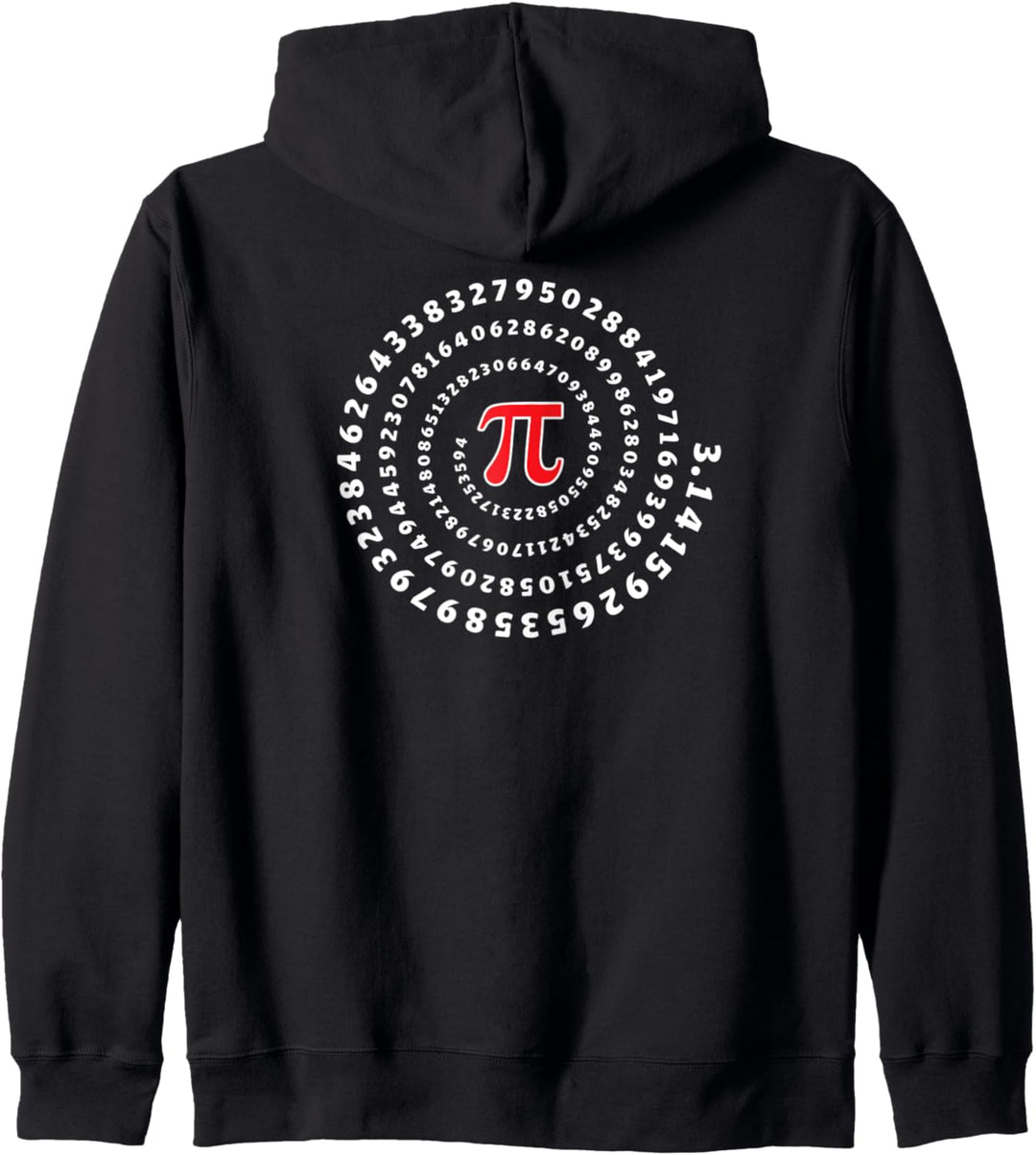 Pi, Spirale, Symbol, Mathe, Unendlichkeit, Irrationale Zahl Kapuzenjacke