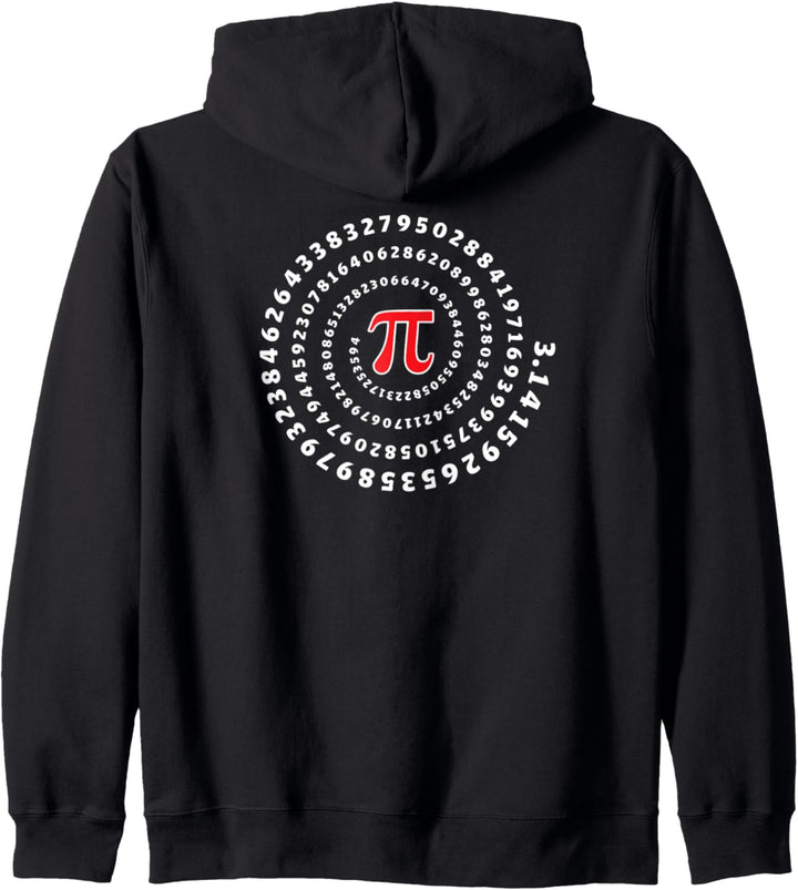 Pi, Spirale, Symbol, Mathe, Unendlichkeit, Irrationale Zahl Kapuzenjacke