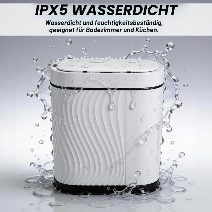 Automatischer Badezimmer Mülleimer mit Sensor, 8L Schlanker Elektrischer Abfalleimer mit Soft-Close