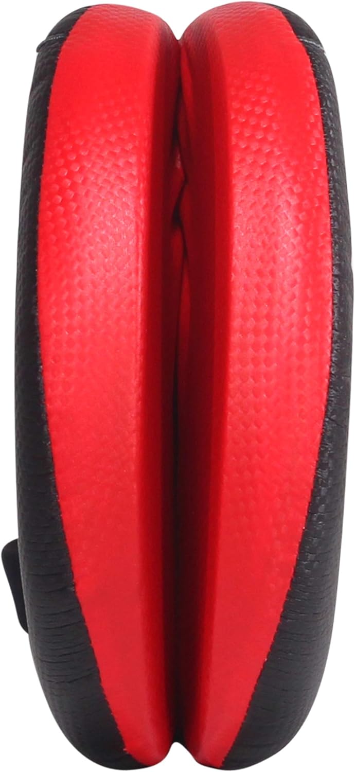 BAY Sound Strips Doppel-Handmitt aus PU-Leder für Kampfsport, Anatomisch Geformte Griffe mit Handsch