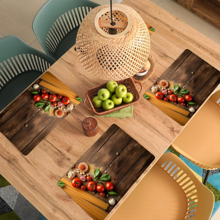 KitchenYeah© Platzsets Abwaschbar 6-Teilig 45x30 cm Tischsets Platzdeckchen Platzset Unterlage Tisch