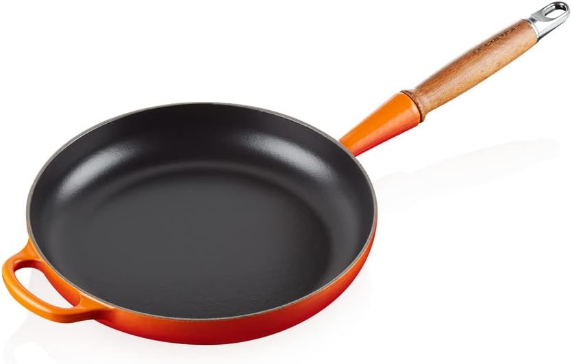 Le Creuset Signature gusseiserne Bratpfanne mit Holzgriff 26 cm Ofenrot, 20258260900422 Ofenrot 26 c
