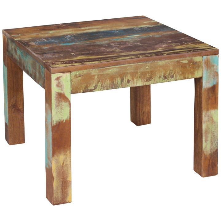 KADIMA DESIGN Rustikaler Couchtisch: Recyceltes Mango-Holz, Shabby-Chic-Design, robust, Klarlack-Bes