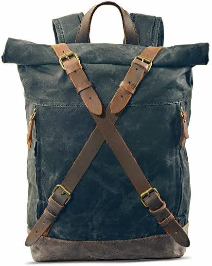 Motorrad Rucksack Craftride CR3 Canvas Tasche gewachst 13Ltr in schwarz