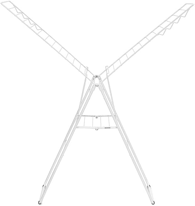 Brabantia HangOn 25m Trockengestell, Legierter Stahl, Fresh White 25m without Rod Fresh White, 25m w