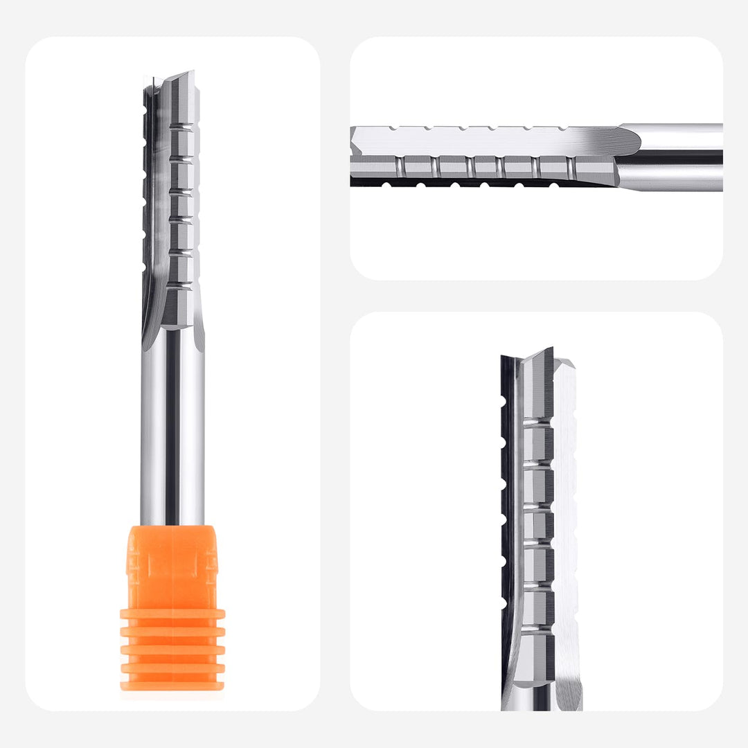 SpeTool 8 mm Schaftdurchmesser Gerader Hartmetall-Fräser mit Wolframkarbidspitze 32 mm Schnittlänge