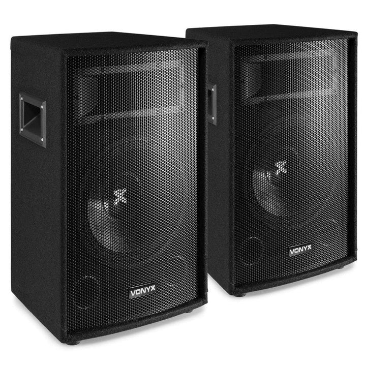 Lautsprecherset - Vonyx 12" Lautsprecherset mit 2X SL12 Lautsprechern 600 Watt (1200 Watt gesamt) fü
