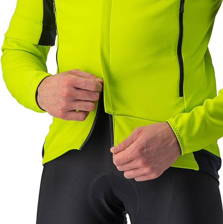 CASTELLI Herren Perfetto Ros 2 Convertible Jac Jacket S ELECTRIC LIME/DARK GRAY, S ELECTRIC LIME/DAR