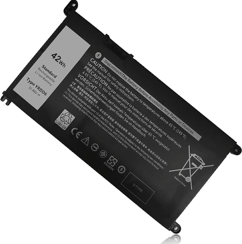 AKKEE 42Wh YRDD6 Replacement Laptop Akku für Dell Inspiron 5481 5482 5485 5491 2-in-1 5493 5584 5593