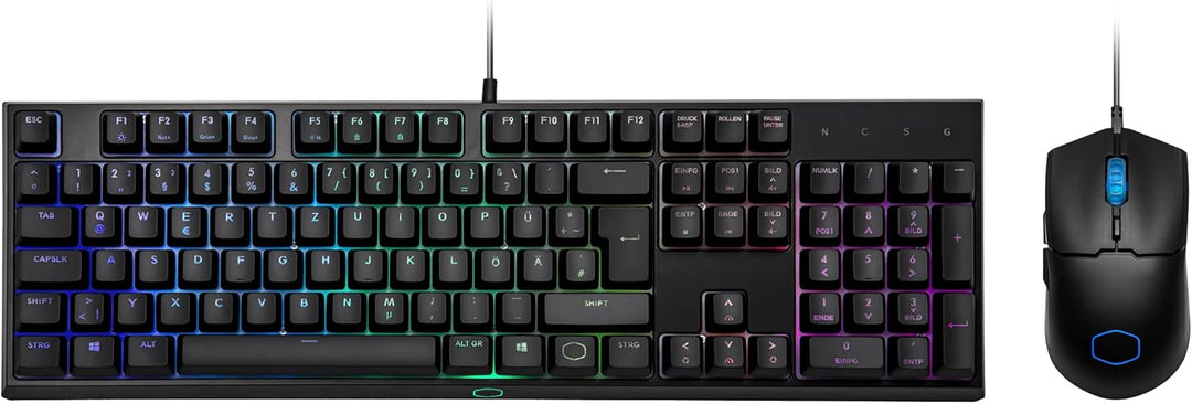 Cooler Master MS110 RGB-Tastatur &amp; Gaming-Maus Kombination – Lineare mem-chanische Schalter, 26 Anti