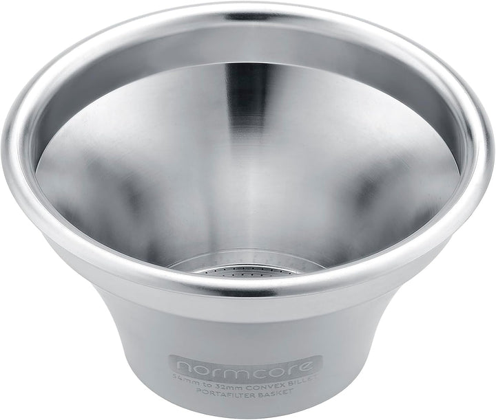 Normcore 54 mm konvexes Billet-Siebträgerkorb-Set, konvexer Espressokorb mit CNC-gefräster variabler
