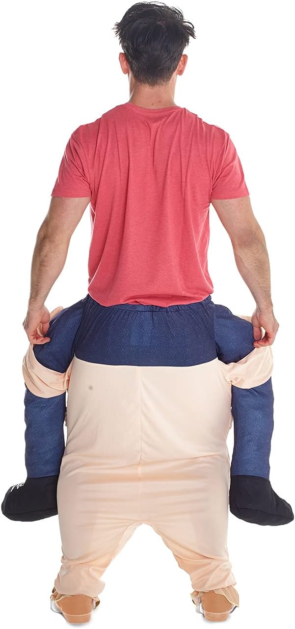 Morph Neu Huckepack Tragen Witzig Kostüm Unisex - Fetter Stripper "Mit selbst füllen Beine" Stangent