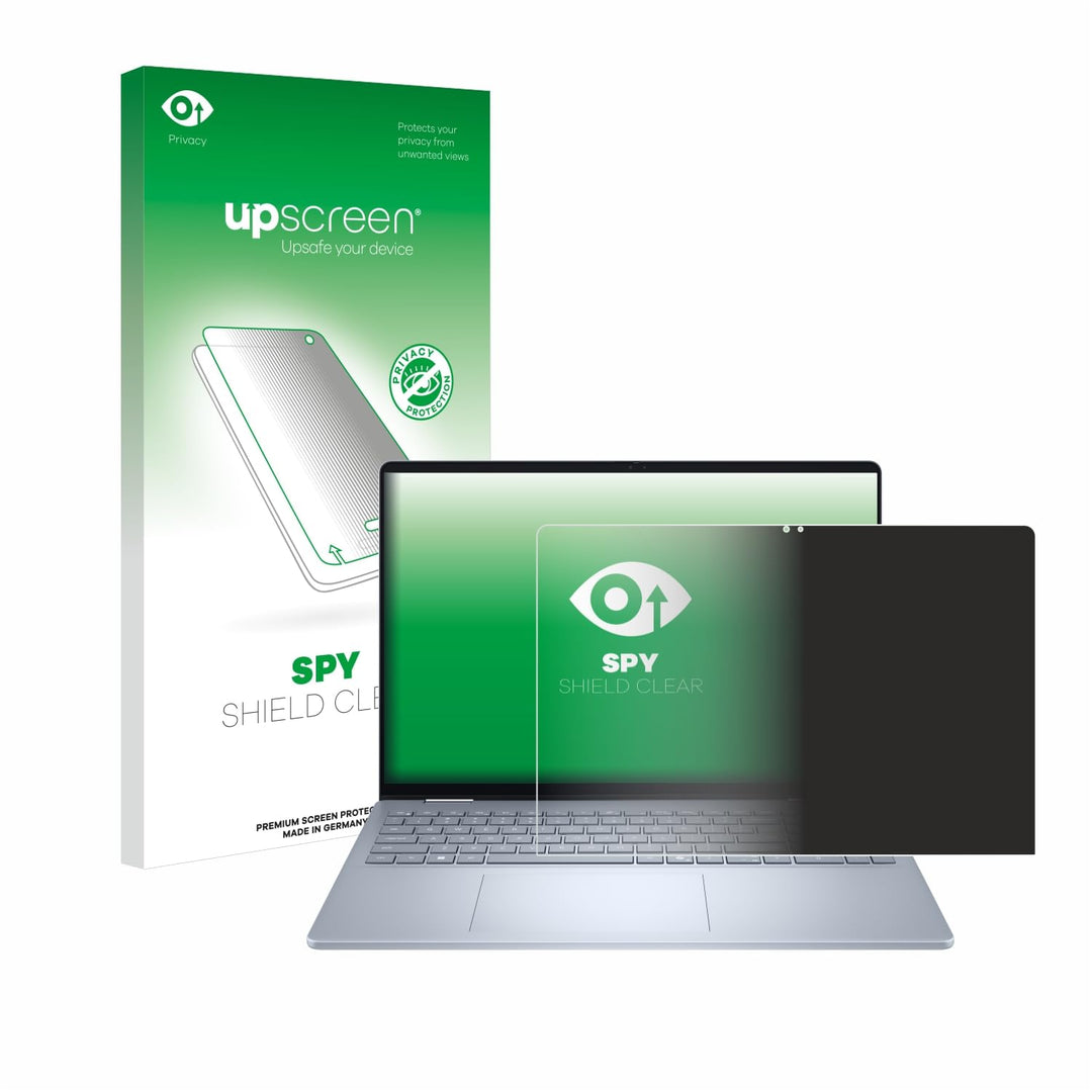 upscreen Anti-Spy Blickschutzfolie für Dell 16 Plus-2-in-1 Made in Germany, Privacy Screen Displaysc