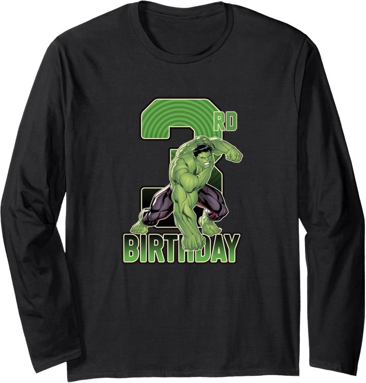 Marvel Hulk Smash 3rd Birthday Langarmshirt