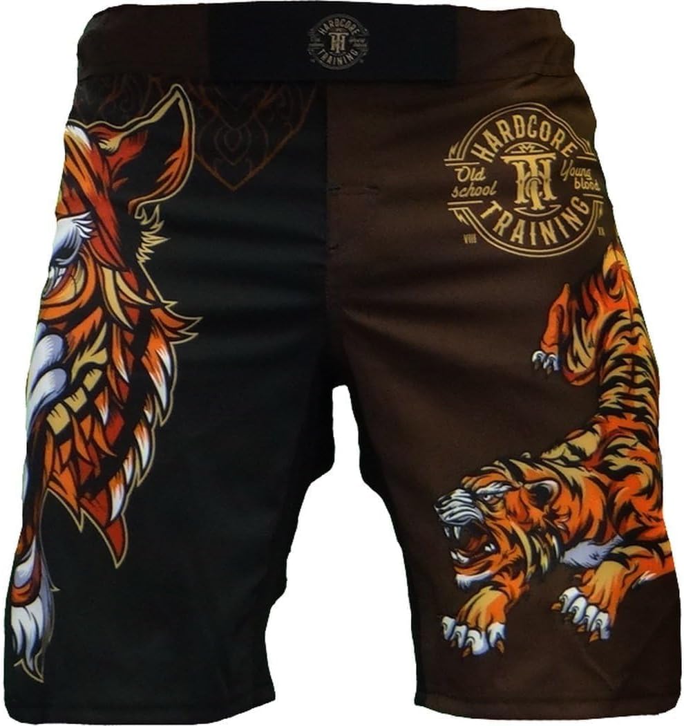 Hardcore Training Fight Shorts Kurze Hose Herren MMA BJJ Grappling Fitness Boxen Muay Thai No Gi S B
