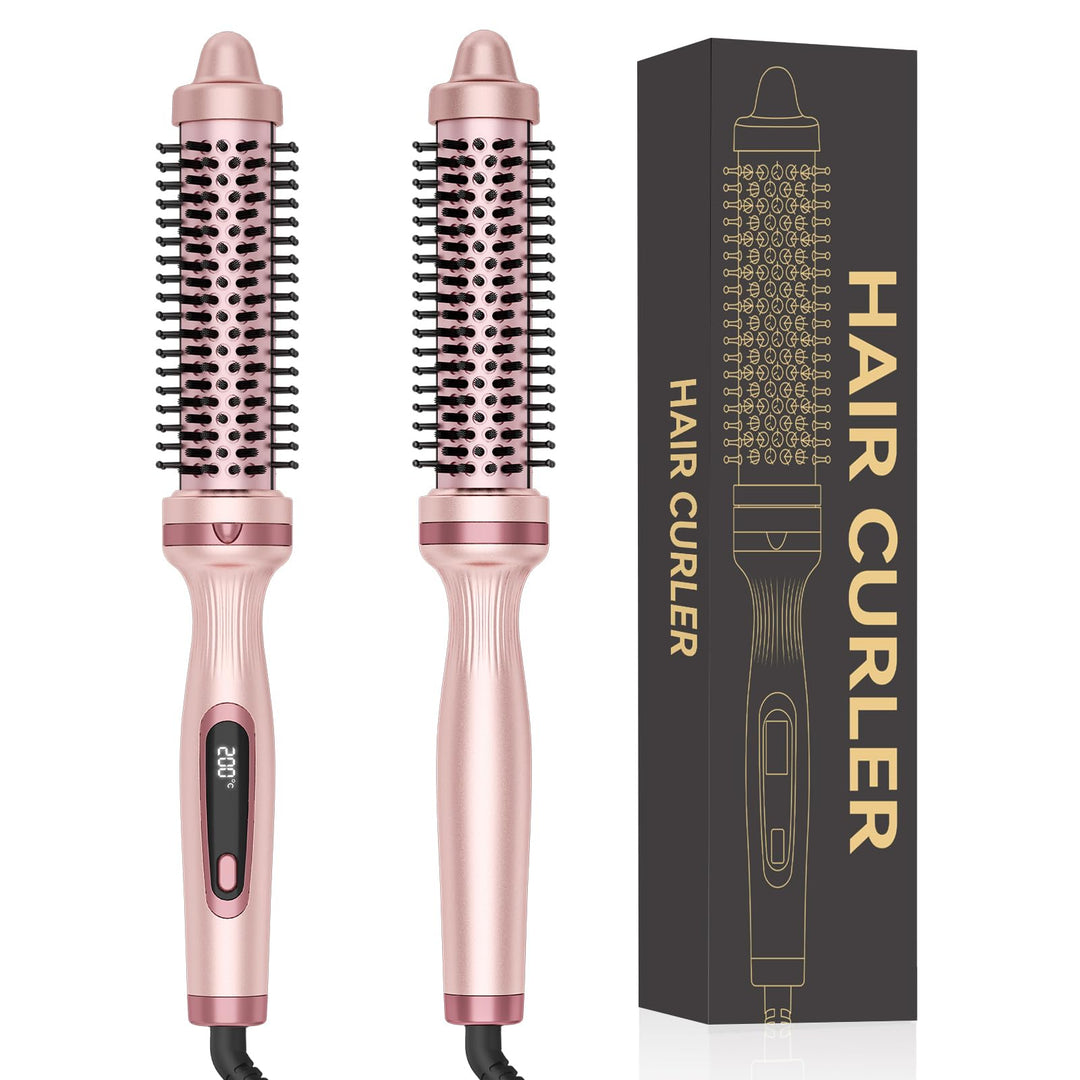 UKLISS Thermobürste 32mm, Thermal Brush LCD-Anzeige [160-200℃], Pro Ionische Thermo Rundbürste, Hot
