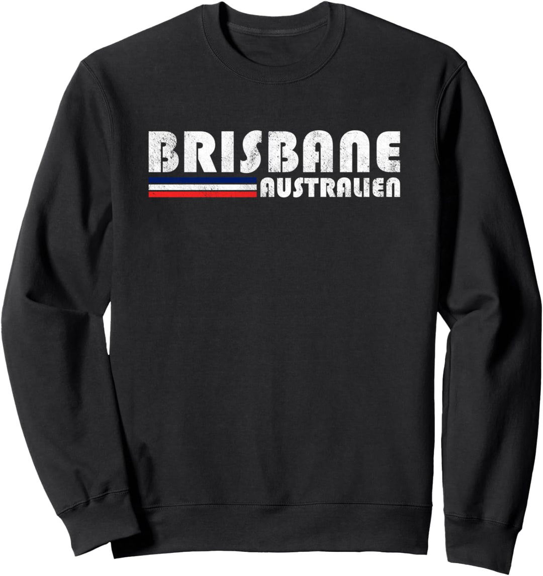Brisbane Australien Retro Vintage Reise Ferien Geschenk Sweatshirt
