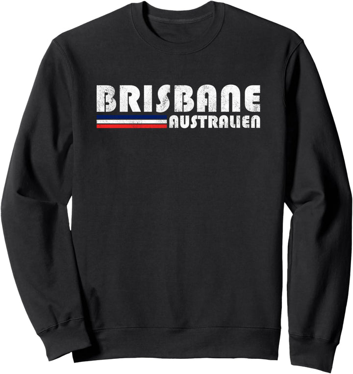 Brisbane Australien Retro Vintage Reise Ferien Geschenk Sweatshirt