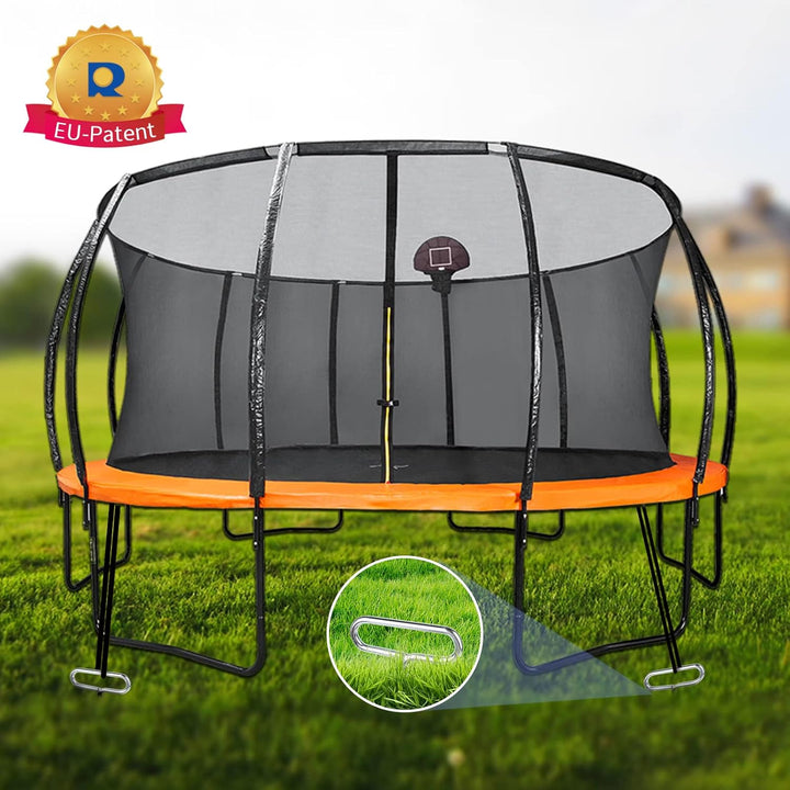 Bodenanker für Trampolin, Erdanker, 8 pcs mit Adjustable Strap, für Trampolin, Schaukel, Pavillon 8
