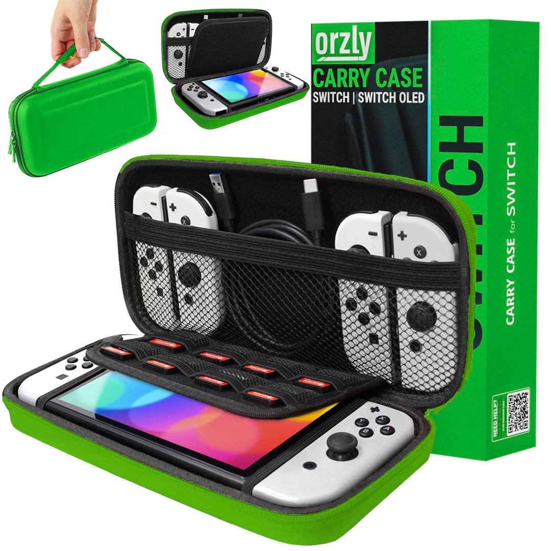 Tragetasche Kompatibel mit Nintendo Switch und New Switch OLED-Konsole - Schwarze schützende Hülle,