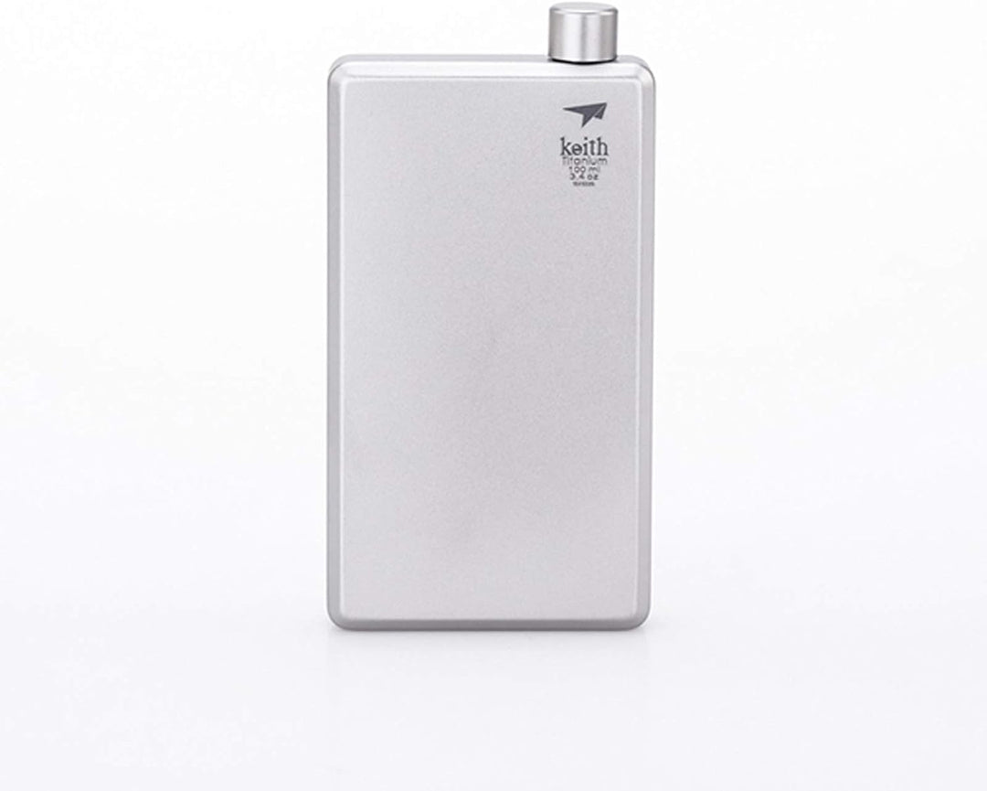 Keith Ti9306 Flachmann aus reinem Titan, 120 ml