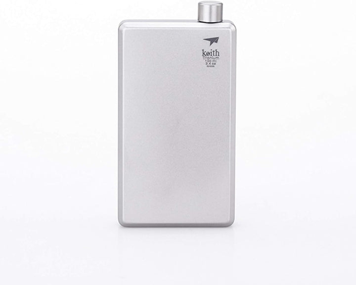 Keith Ti9306 Flachmann aus reinem Titan, 120 ml