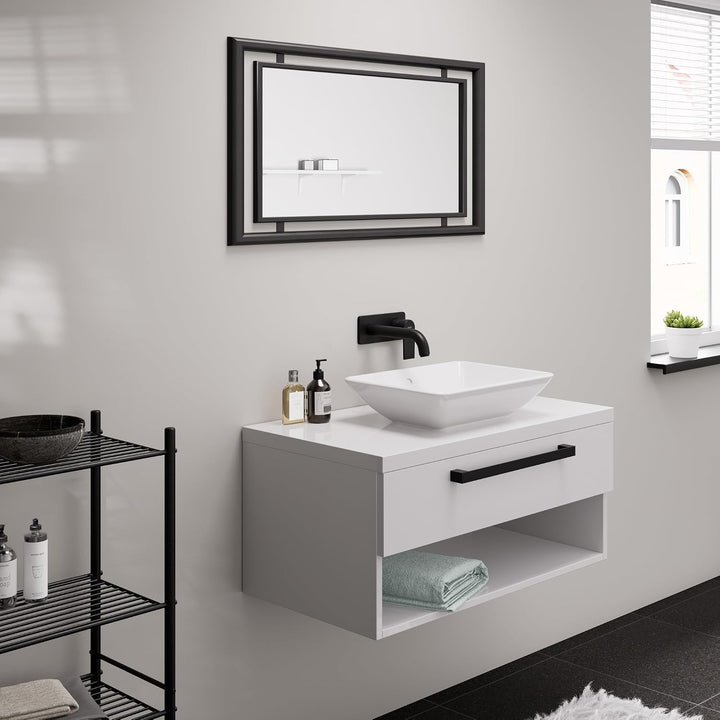 hansgrohe Waschtischarmatur Unterputz Vernis Shape, Wasserhahn Bad für Wandmontage, Badarmatur wasse