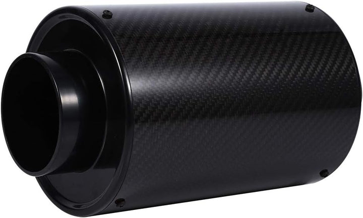 DEWIN Luftfilter,Ansaugluftfilter Universal Car 3" Kohlefaser Kaltluftfilter Kit mit Beiliegendem An