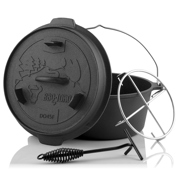 BBQ-Toro Dutch Oven Forest Serie | bereits eingebrannt - preseasoned | Verschiedene Grössen | Gussei