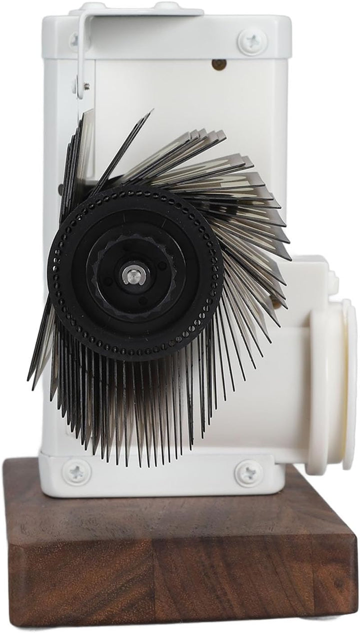 Grosse, Glatte Zahlen und Retro Design Flip Clock mit Holzsockel, Digitale Umklappuhr Automatische,