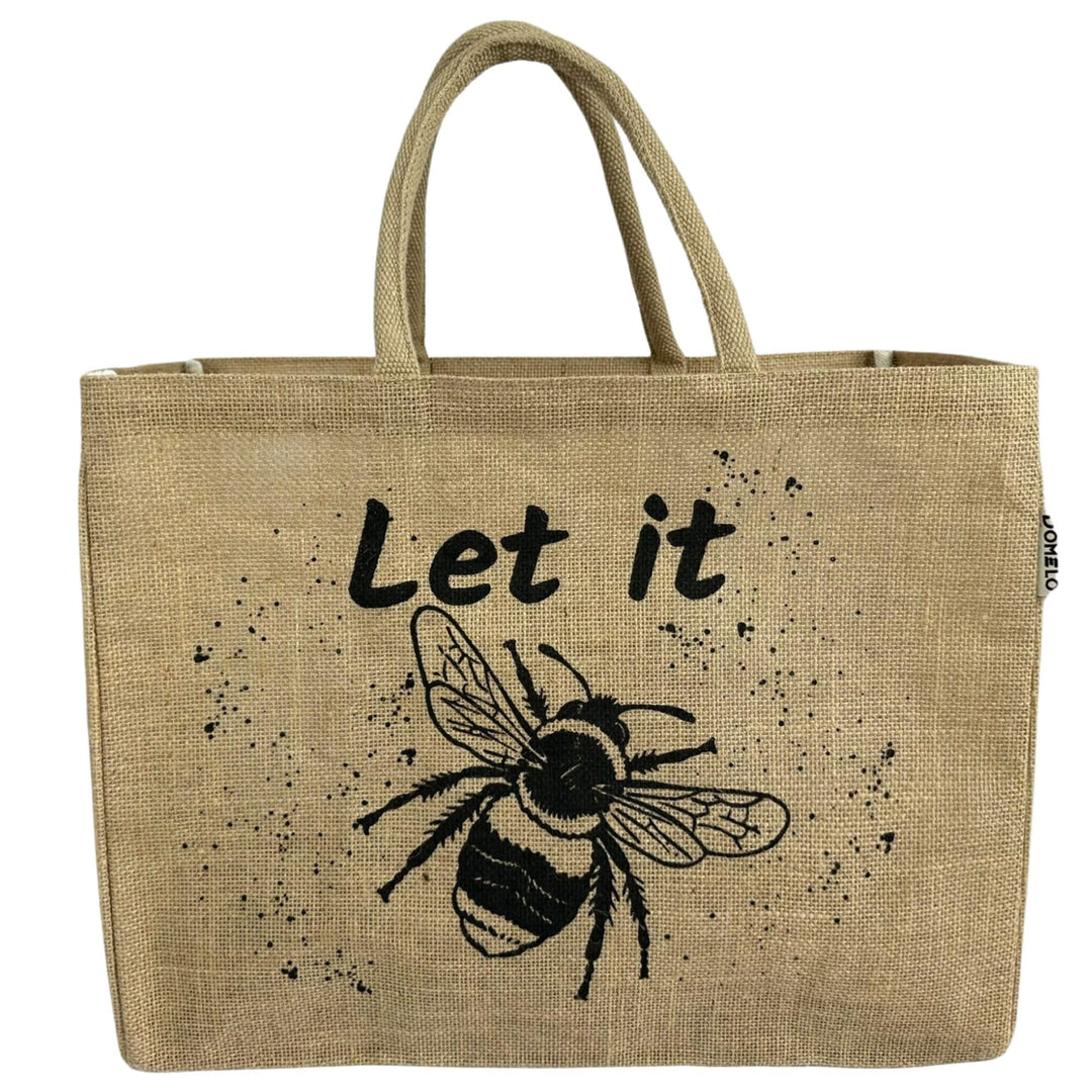 Domelo Einkaufskörbe. Bedruckte Einkaufstasche. Jute Tasche gross. Korbtasche, wasserabweisenden Str